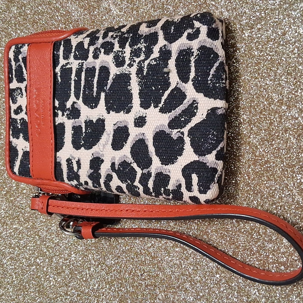 Coach Ocelot Leopard Print Wristlet